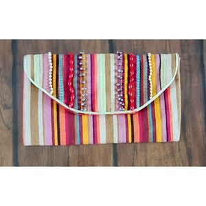 Limeted Edition Cloth Clutch in Like New Condition